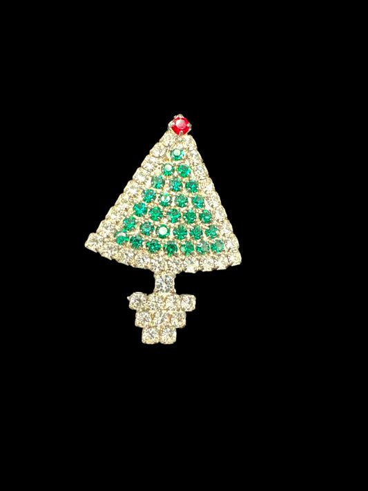 Vintage Christmas Tree Pin