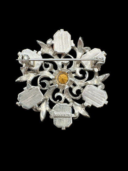 Scottish Multicolour Stone Brooch