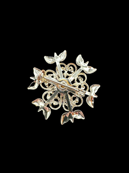 Silver-Tone Star Brooch