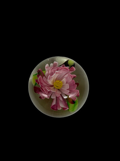 Flower Art Glass Paperweight
