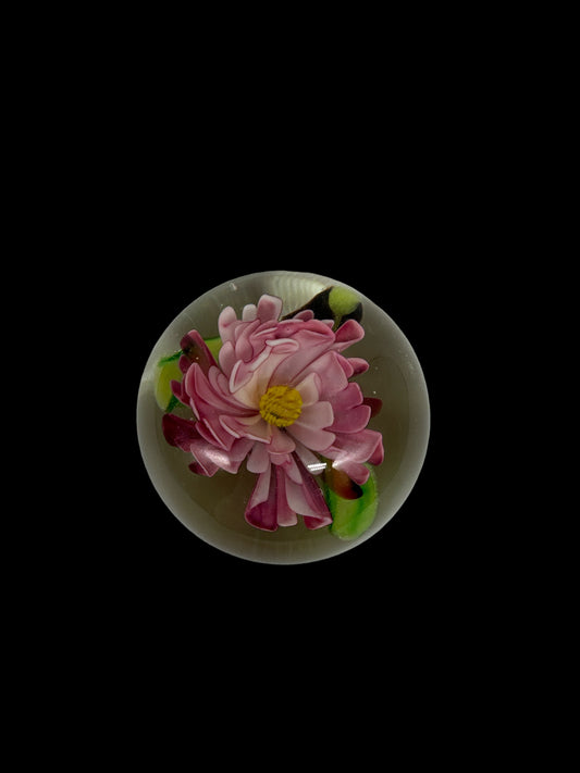Flower Art Glass Paperweight