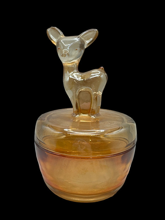 Vintage Carnival Glass Deer