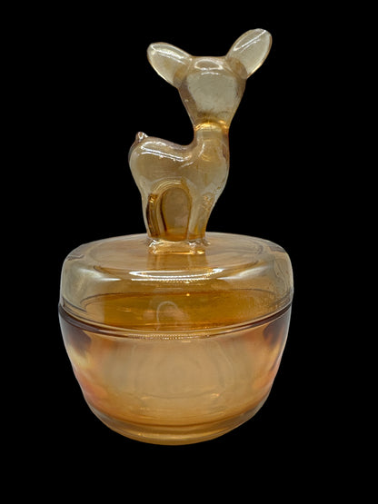 Vintage Carnival Glass Deer