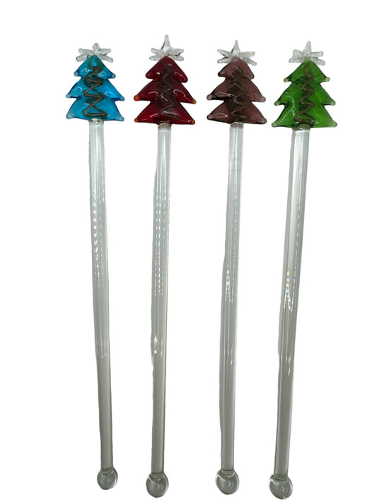 Christmas Tree Cocktail Stirrers (4)