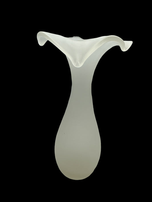 Vintage Satin Glass Vase