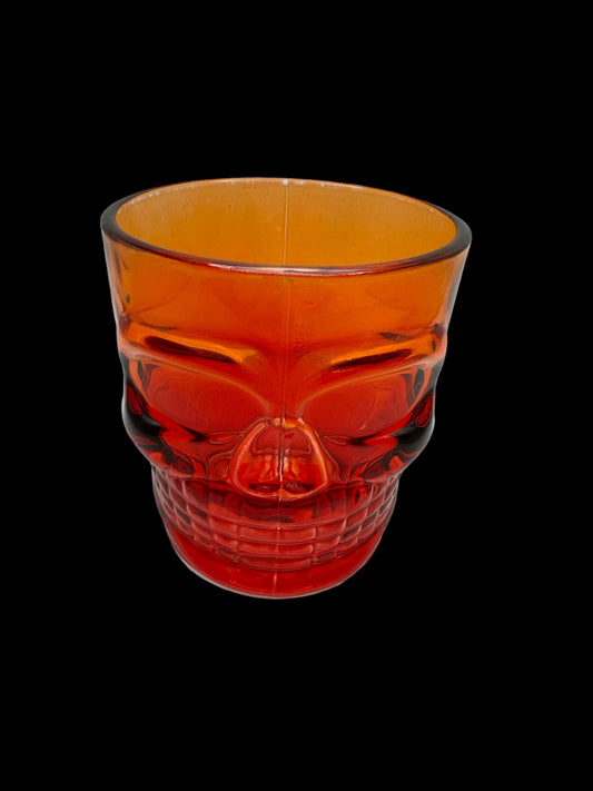 Skull Face Drinking Glass