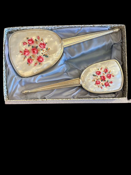 Boxed Vintage 2 pc Vanity Set