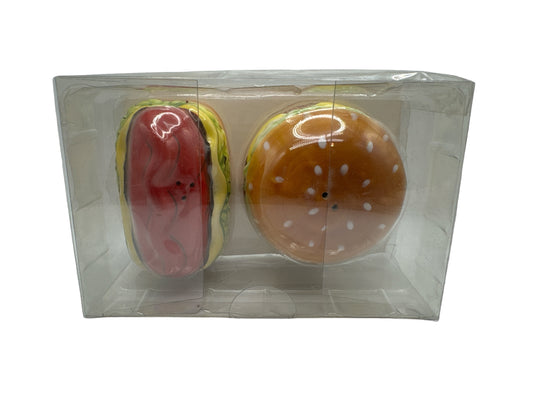 Hamburger and Hot Dog Salt & Pepper Shakers