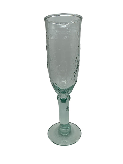 Recycled Glass Champagne Flutes