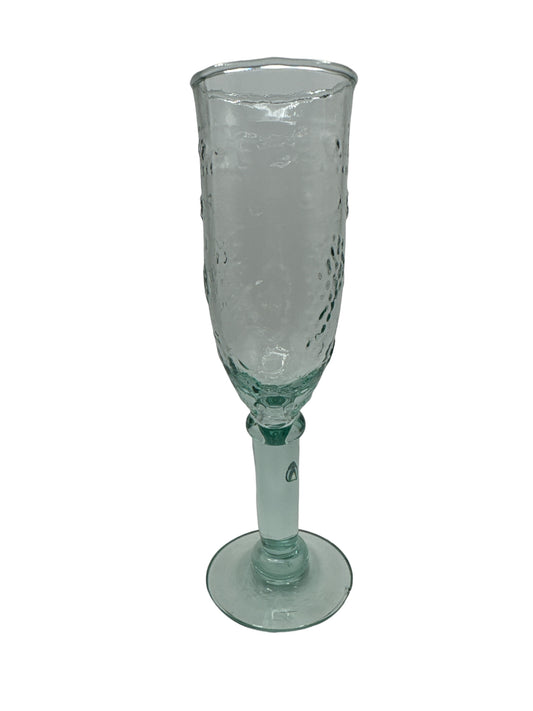 Recycled Glass Champagne Flutes