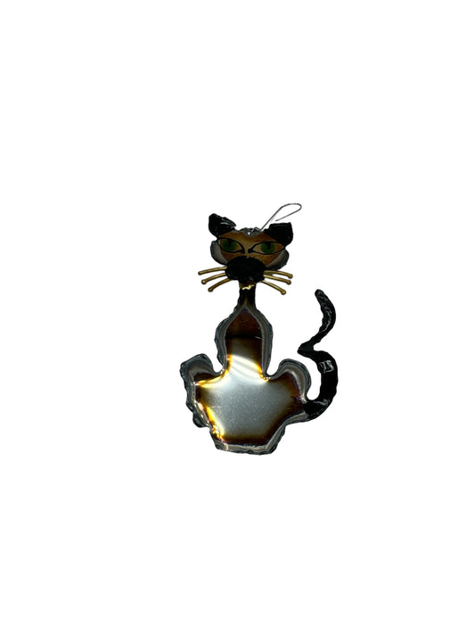 Metal Cat Ornament
