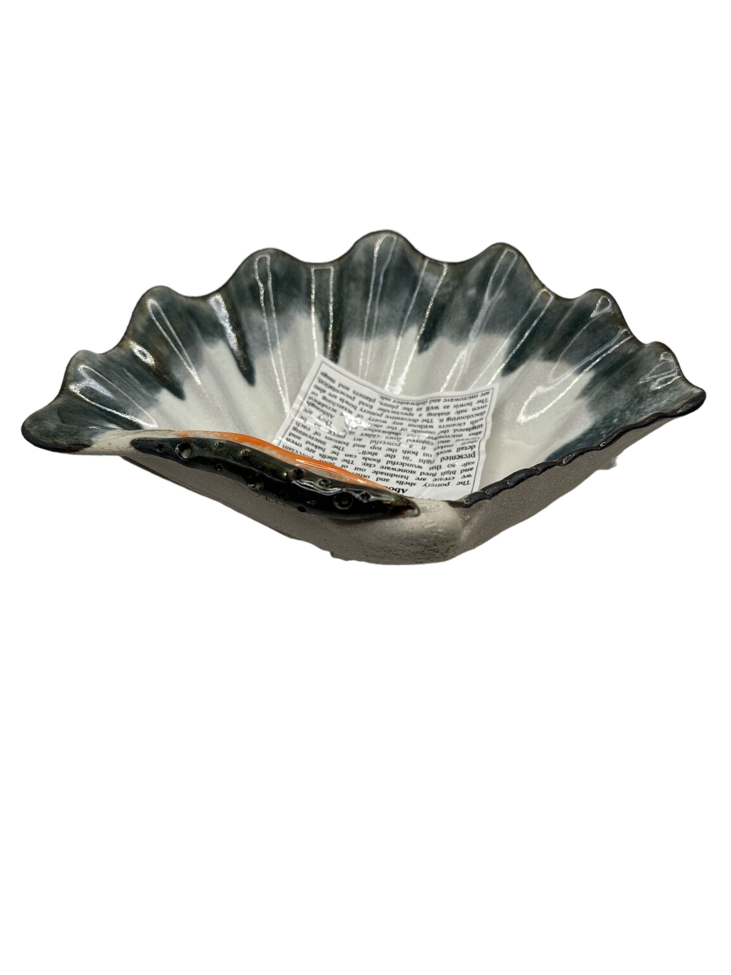 Mussels & More Clamshell Pottery Dish