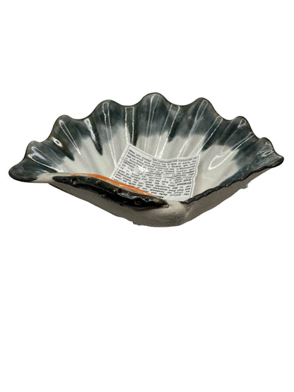 Mussels & More Clamshell Pottery Dish