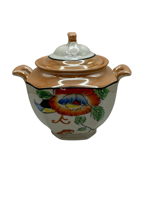 Vintage Lusterware Sugar Bowl