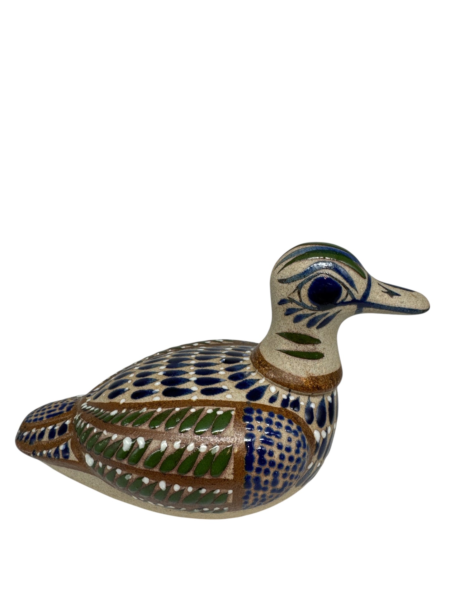 Mexican Tonala Pottery Folk Art Duck