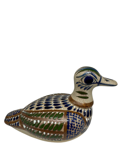 Mexican Tonala Pottery Folk Art Duck