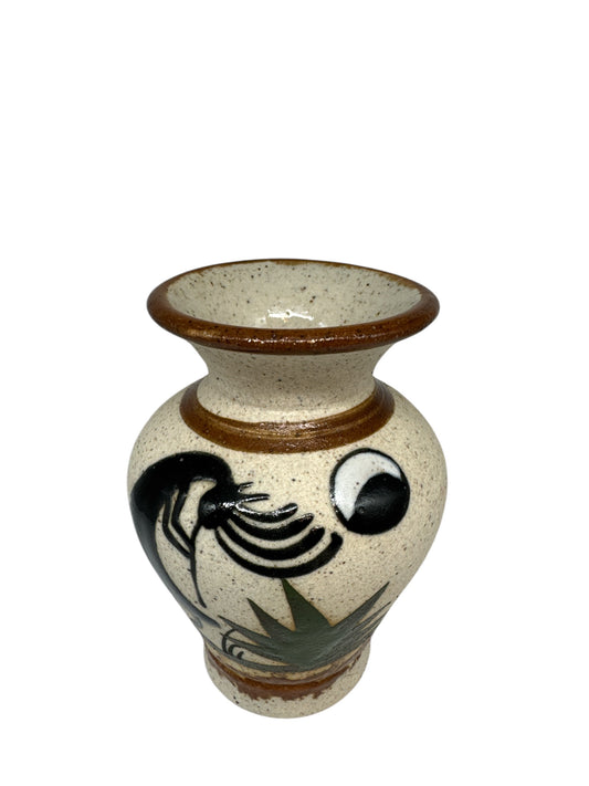 Mexican Tonala Kokopelli Vase - Small