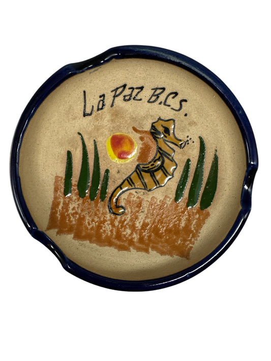 Mexican Tonala Stoneware Ashtray